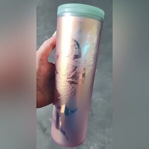 Starbucks 2022 50th Anniversary Soft Touch Iridescent Mermaid Siren 16oz Tumbler